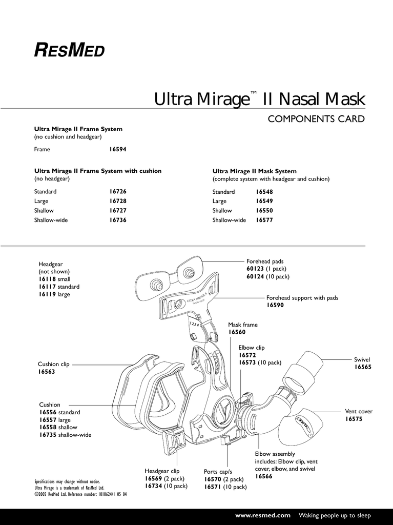 קליפס כרית עבור Mirage Ultra II – תמונה 2