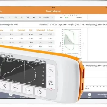 SPIROBANK II SMART עם אוקסימטריה ומד זרימה רב פעמי של טורבינה