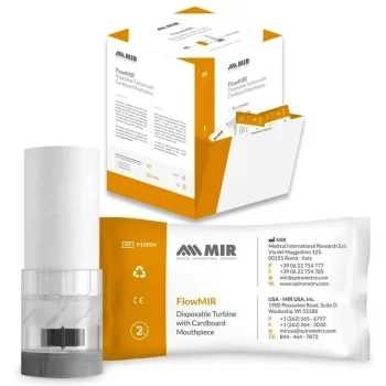 טורבינות ספירומטר חד פעמיות של FLOWMIR