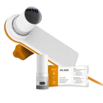 ספירומטר MIR MINISPIR חדש עם 60 טורבינות FLOWMIR