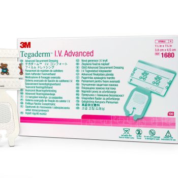 חבישת קיבוע I.V. Advanced 3M Tegaderm 1680 3.8x4.5 ס״מ