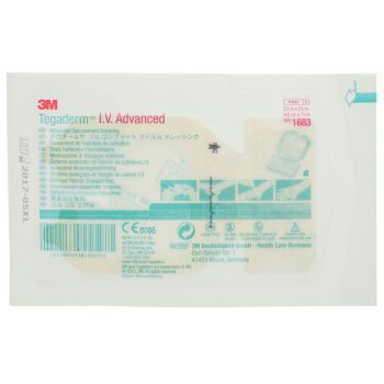 חבישת קיבוע I.V. Advanced 3M Tegaderm 1683 6.5x7 ס״מ