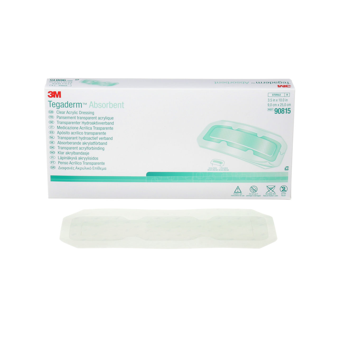 חבישה סופגת שקופה 3M Tegaderm Absorbent 90815 9x25 ס״מ