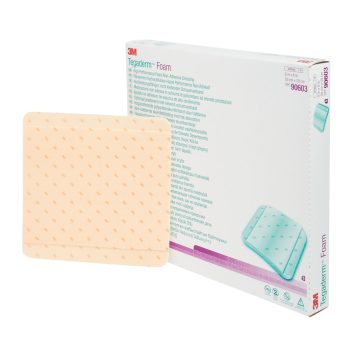 חבישת ספוג ללא הדבקה חרוצה 3M Tegaderm Foam 90604 8.8x8.8 ס״מ