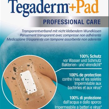 חבישת אי עם רפידה 3M Tegaderm + Pad 3582NP אריזת מרפאה 5x7 ס״מ