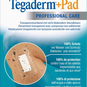 חבישת אי עם רפידה 3M Tegaderm + Pad 3586NP אריזת מרפאה 9x10 ס״מ