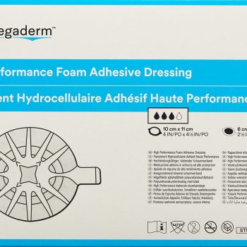 חבישת ספוג דביקה 3M Tegaderm Foam 90611 אובלית 10x11 ס״מ